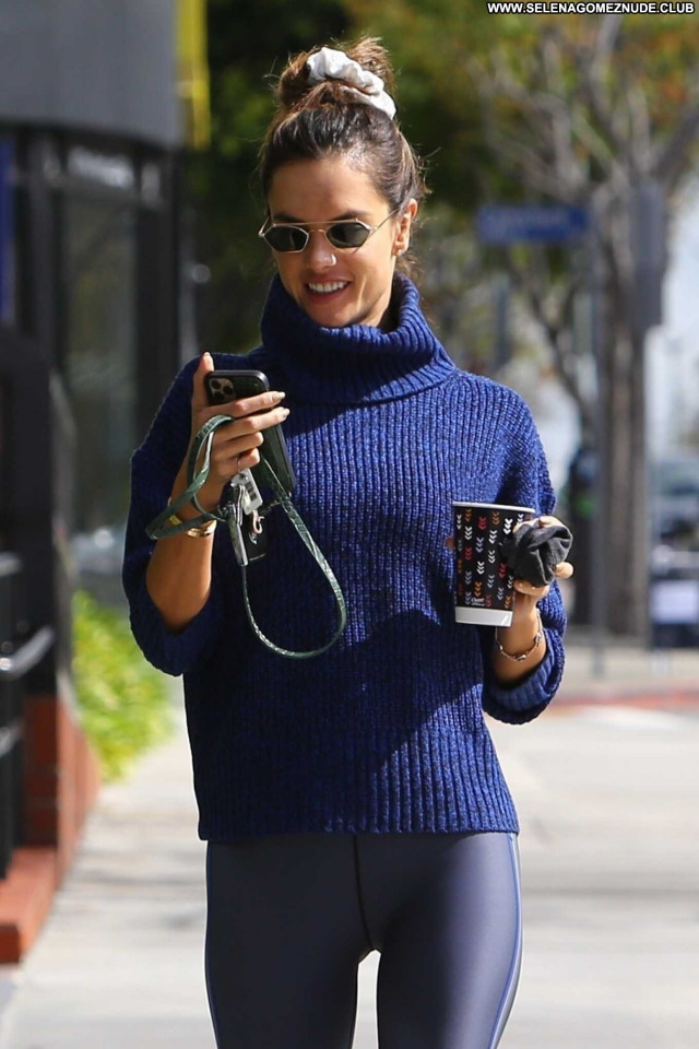 Alessandra Ambrosio Los Angeles Posing Hot Celebrity Beautiful